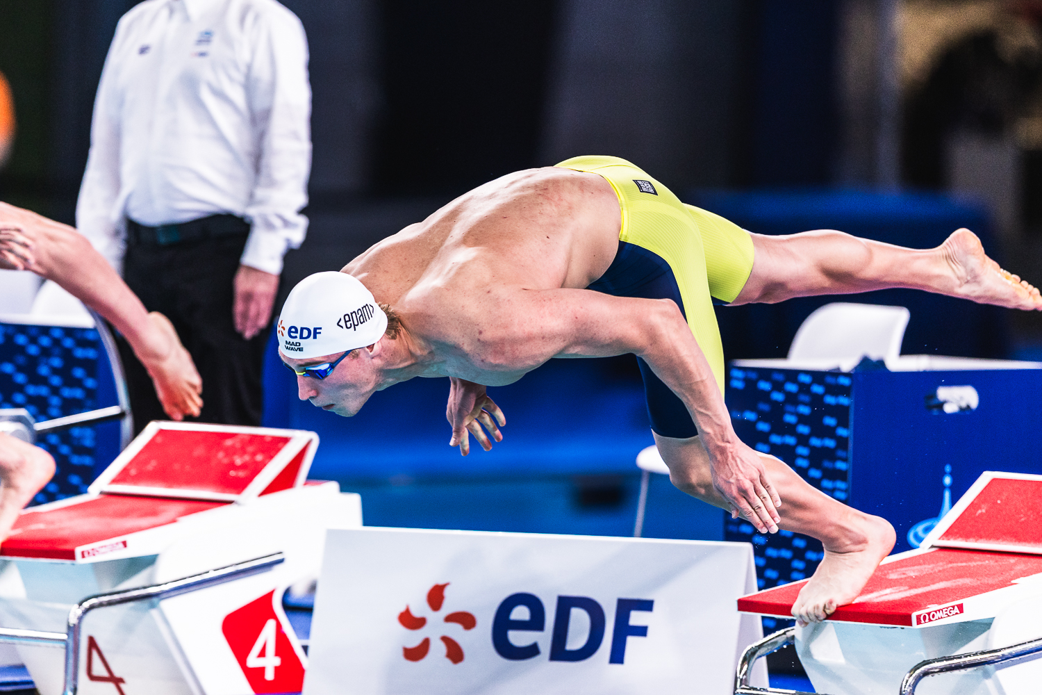Egor Kornev completes 50m butterfly triple crown after records